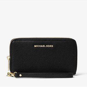 Michael Kors large leather smartphone wristlet